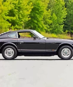 Black Datsun Car Diamond Painting
