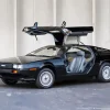 Black Delorean Car Diamond Painting