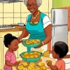 Black Grandma Diamond Painting