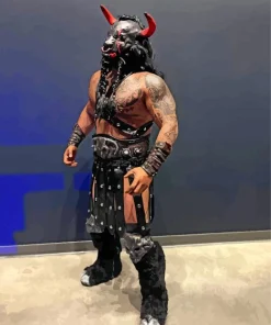 Black Taurus Wrestler Diamond Painting