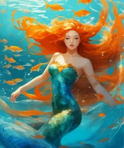 Blonde Mermaid Diamond Painting