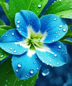 Blue And White Flower Diamond Painting