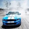 Blue And White Mustang Car Diamond Painting