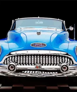 Blue Buick Skylark Car Diamond Painting