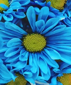 Blue Daisies Diamond Painting