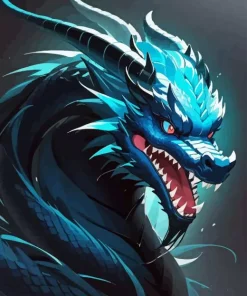 Blue Dragon Diamond Painting