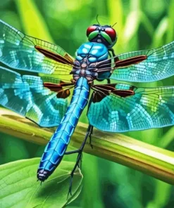 Blue Dragonfly Art Diamond Painting