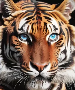 Blue Eyed Tiger Diamond Painting