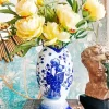 Blue Flower Vase Diamond Painting