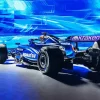 Blue Formula 1 Car Diamond Painting