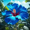 Blue Hawaiian Hibiscus Diamond Painting