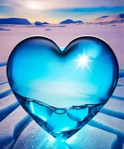 Blue Heart Diamond Painting