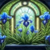 Blue Iris Diamond Painting