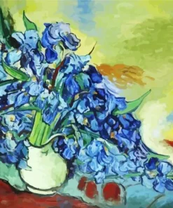Blue Iris Vase Art Diamond Painting