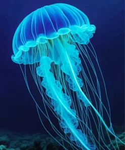 Blue Jellyfish Diamond Painting