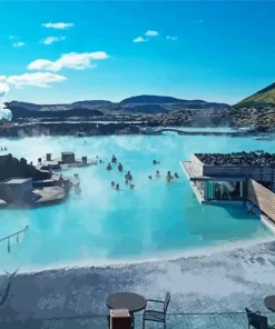 Blue Lagoon Iceland Diamond Painting