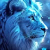 Blue Lion Diamond Painting