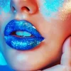 Blue Lips Diamond Painting