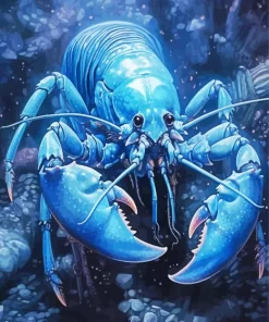 Blue Lobster Art Diamond Painting