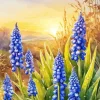 Blue Lupine Flowers Diamond Painting