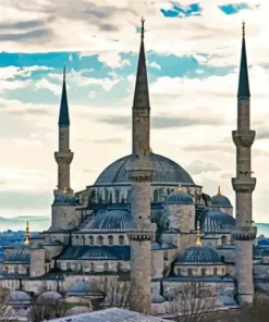 Blue Mosque Diamond Painting