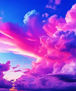 Blue Pink And Purple Sunset Diamond Painting