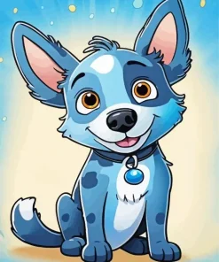Blue Puppy Diamond Painting
