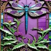 Blue Purple Dragonfly Diamond Painting