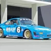 Blue Race Car Diamond Painting