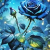 Blue Rose Flower Diamond Painting