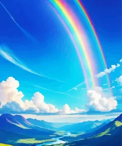Blue Sky Rainbow Diamond Painting