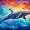 Blue Whale Art Diamond Painting