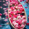 Boat Flowers Diamond Painting