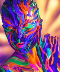 Body Art Neon Diamond Painting