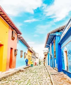 Bogota Colorful Houses Diamond Painting