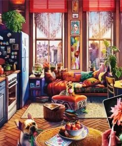 Bohemian Cabin Diamond Painting