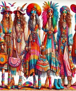 Bohemian Girls Diamond Painting