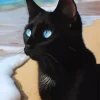 Bombay Cat With Blue Eyes Diamond Painting