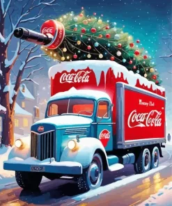 Coca Cola Truck Art Diamond Painting