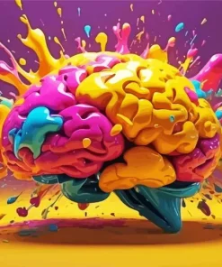 Colorful Brain Art Diamond Painting
