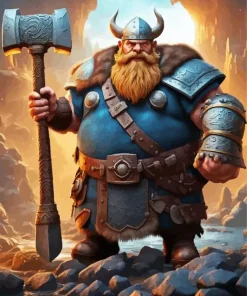 Cool Fat Viking Diamond Painting