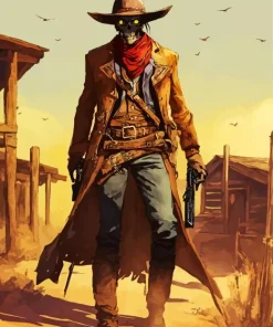 Cowboy Skeleton Diamond Painting