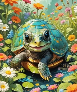 Cute Turtle Diamond Painting