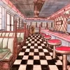 Diner Art Diamond Painting