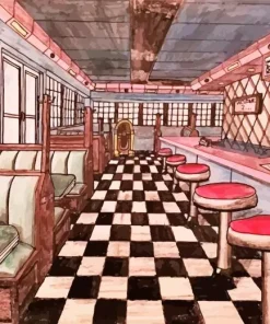 Diner Art Diamond Painting