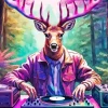 Dj Deer Diamond Painting