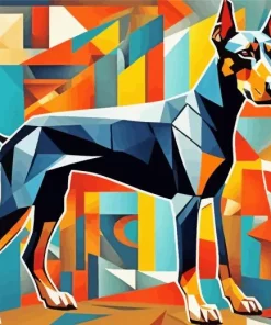 Doberman Dog Diamond Painting