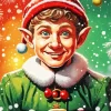 Elf Christmas Art Diamond Painting