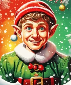 Elf Christmas Art Diamond Painting