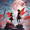 Fairies Silhouette Diamond Painting